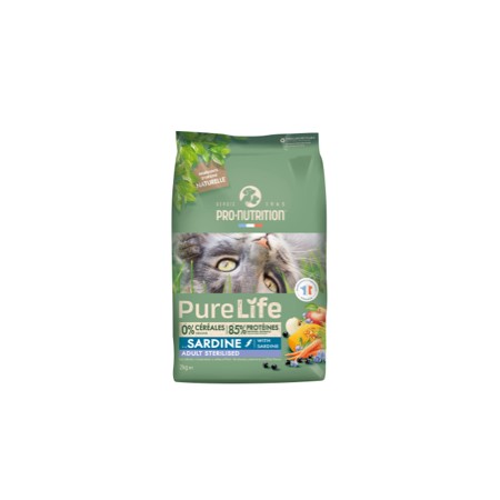 PURE LIFE CHAT ADULTE STERILISE SARDINE 8KG 