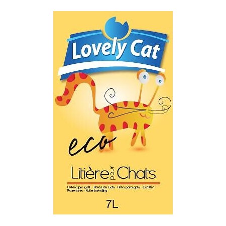 Litiére Chat Agglomerante LOVELY CAT 7L 