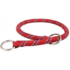 Collier en Nylon Corde pour Chien Rouge 65 cm 