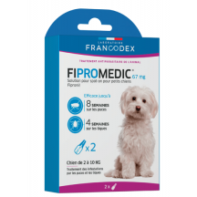 Pipettes Fipromedic Duo 67mg pour petits chiens x2