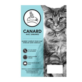 Croquette chat IUMMI Canard avec sardines 1,5 kg