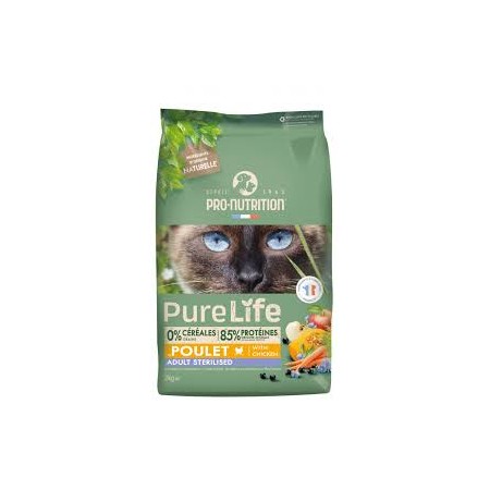 PURE LIFE CHAT ADULTE STERILISE POULET 2KG 