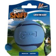 Balle Sniff Fetch Parfum de Bacon 6,5cm Chuckit